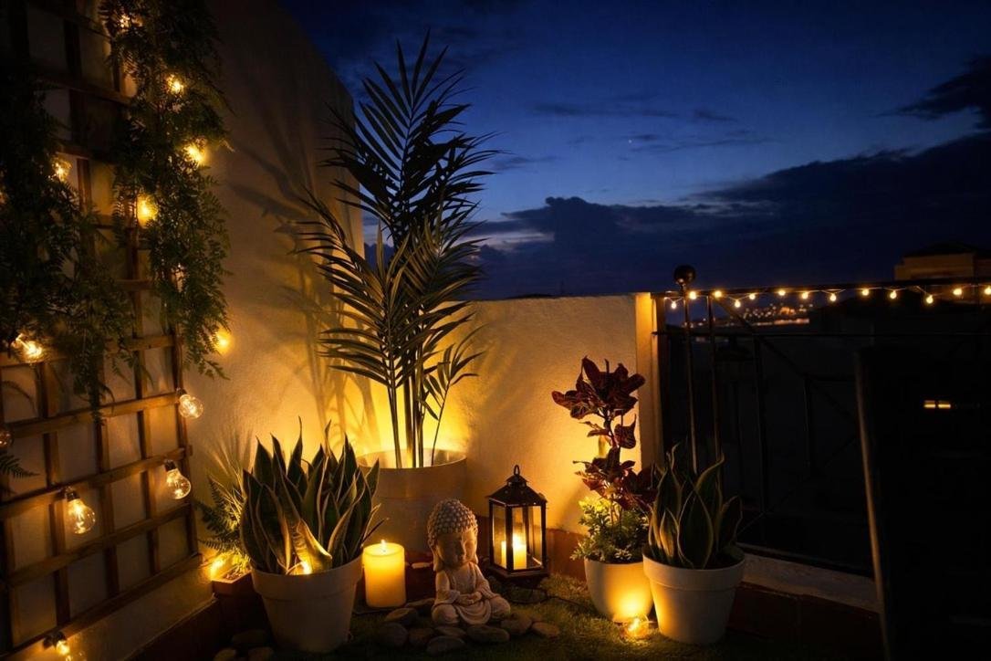 Terrace lighting in the evening — Golden View Costa Adeje photo gallery