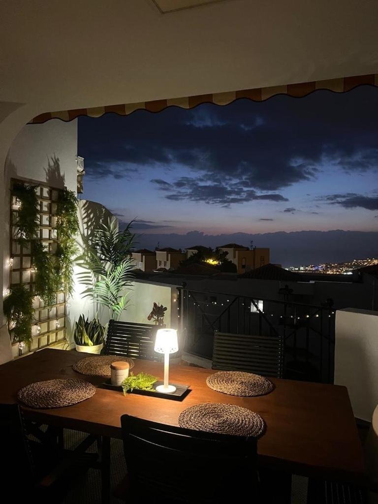 Outdoor dining after dark — Golden View Costa Adeje photo gallery